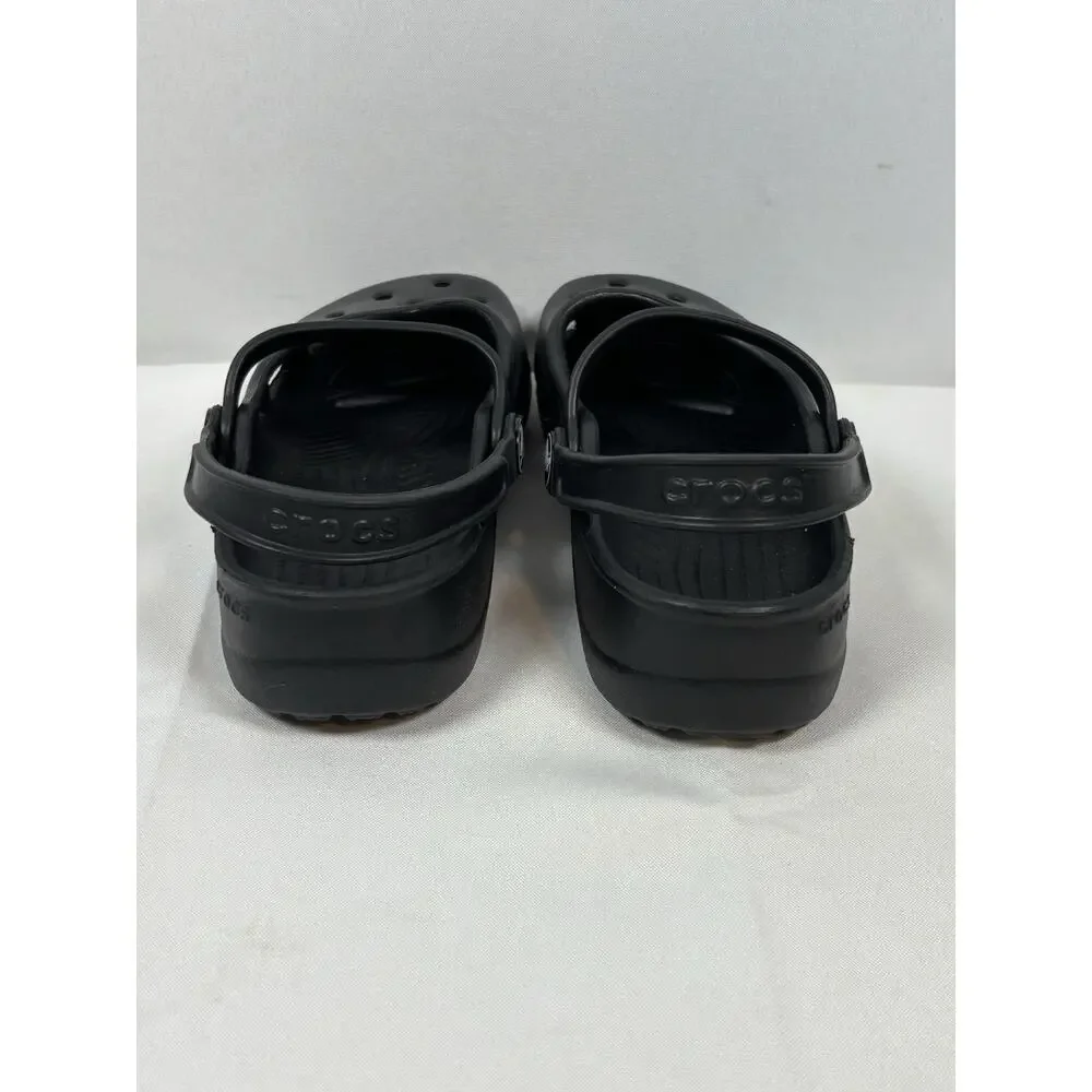 Crocs Karin Mary Jane Clogs Girls C12 C13 Black Slip On Shoes